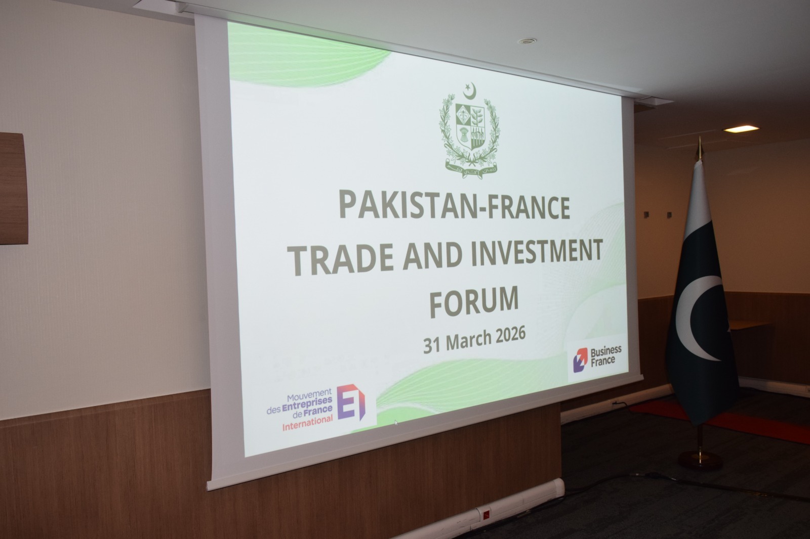 Pakistan-France Trade and Investment Forum - Paris, 31 mars 2026